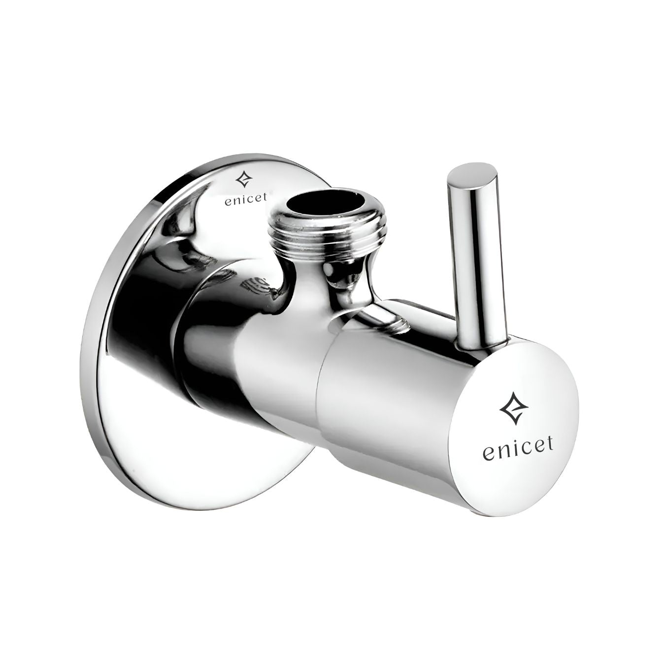 ENICET rust-resistant Angle Valve With Wall Flange, Angle Wall for Bathroom and wash Basin, Wall Angle for Washroom, Angle Cocke for Kitchen