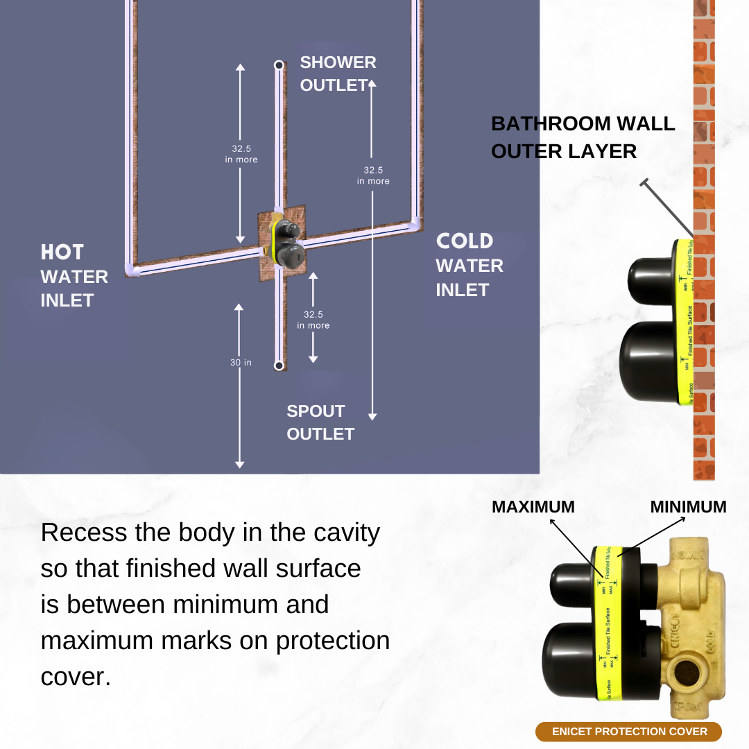Brass High Flow Diverter Set With Overhead Shower, Chrome Finish, Bathroom Shower Set, Shower System, Hot And Cold Water Mixer Tap (Black Set)