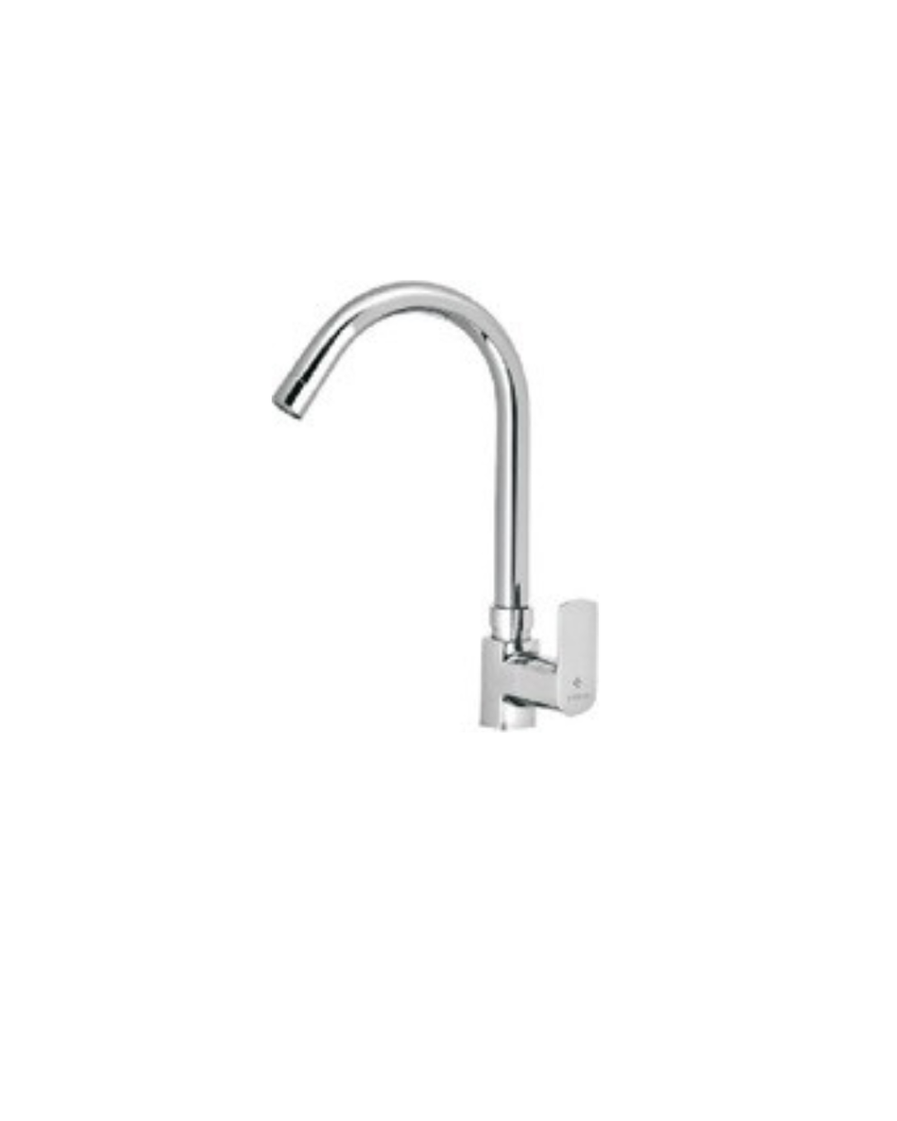Swan Neck Pillar Cock with Extended Spout Chrome Finish | Enicet - Enicet Bathware