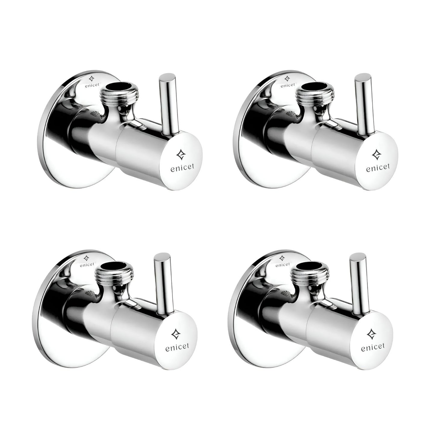 ENICET rust-resistant Angle Valve With Wall Flange, Angle Wall for Bathroom and wash Basin, Wall Angle for washroom, Angle Cocke for Kitchen