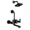 Enicet Wall Mixer with Overhead Shower Set - Matte Black - Enicet Bathware
