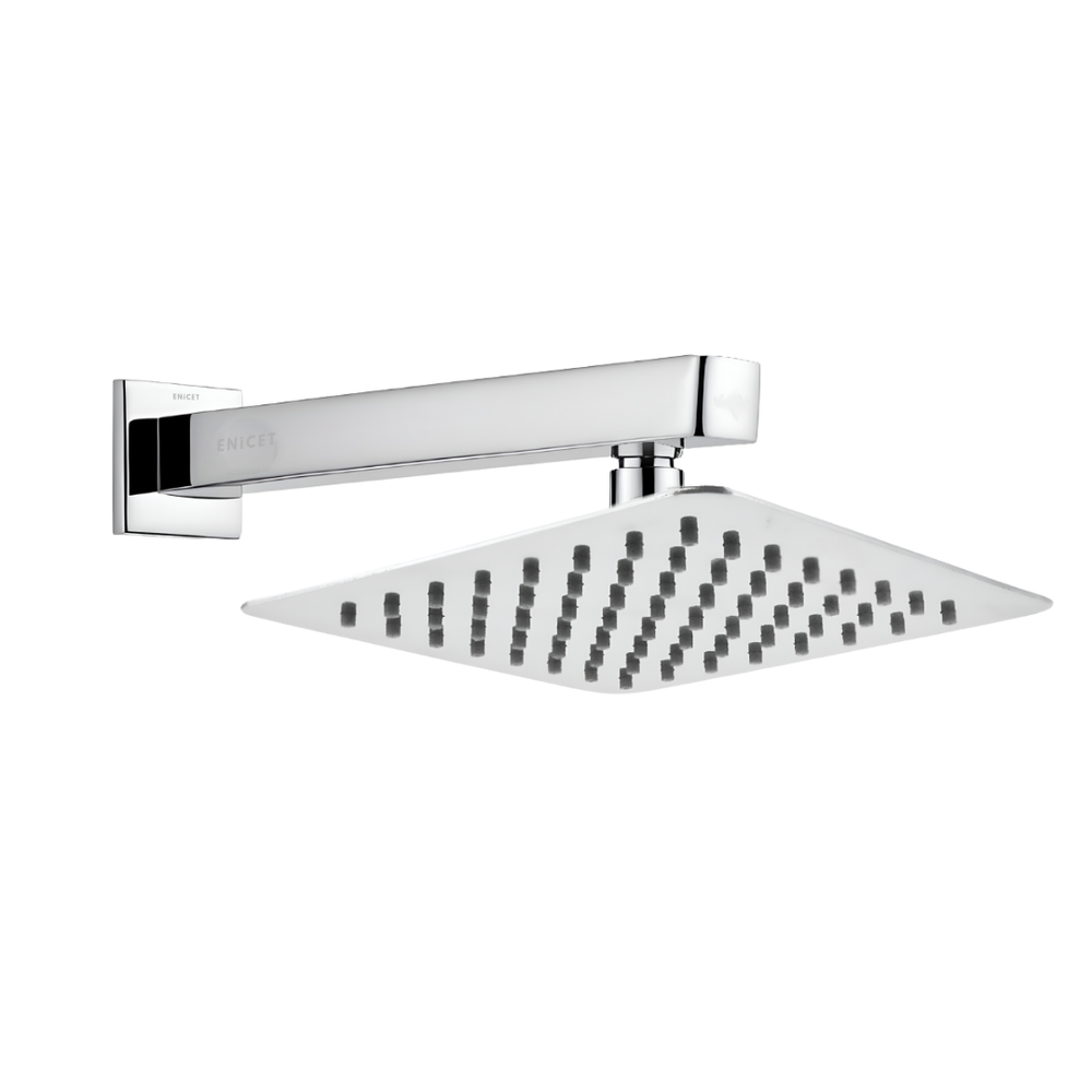 Enicet 6 Inch Rainfall Shower Head with Arm - Ultra Slim SS304 - Enicet Bathware