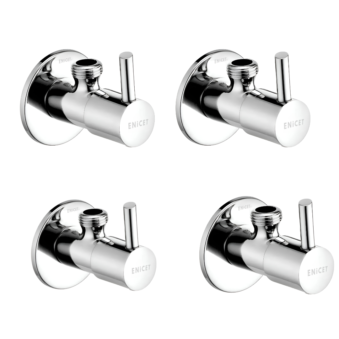 ENICET rust-resistant Angle Valve With Wall Flange, Angle Wall for Bathroom and wash Basin, Wall Angle for washroom, Angle Cocke for Kitchen