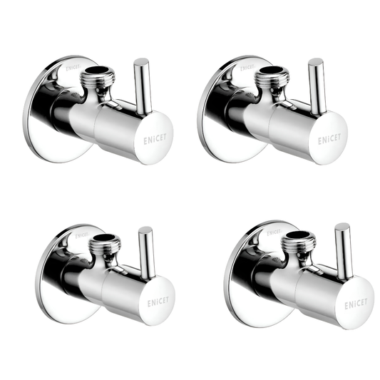 ENICET rust-resistant Angle Valve With Wall Flange, Angle Wall for Bathroom and wash Basin, Wall Angle for washroom, Angle Cocke for Kitchen