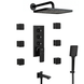 4 Outlet Body Jet Diverter Set - ENICET Matte Black Shower
