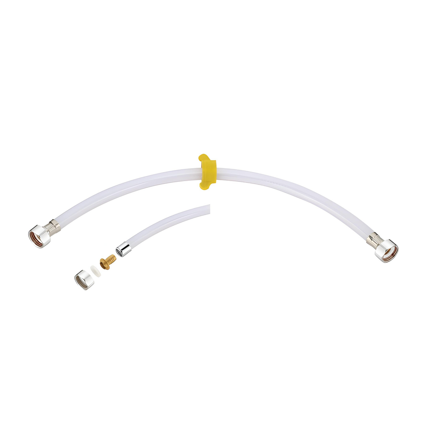 ENICET Connection Pipe 18 Inch, For Wash Basin And Geyser, Corrosion Resistant, Suitable for Hot and Cold Water Mixer, Kitchen Sink Connection Pipe Hose (AE190 01)