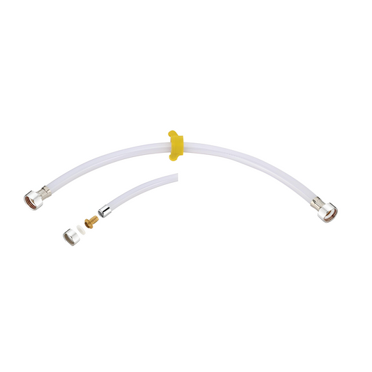 ENICET Connection Pipe 18 Inch, For Wash Basin And Geyser, Corrosion Resistant, Suitable for Hot and Cold Water Mixer, Kitchen Sink Connection Pipe Hose (AE190 01)