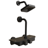 Wall Mixer with Shower Storage - ENICET Matte Black Piano Set - Enicet Bathware