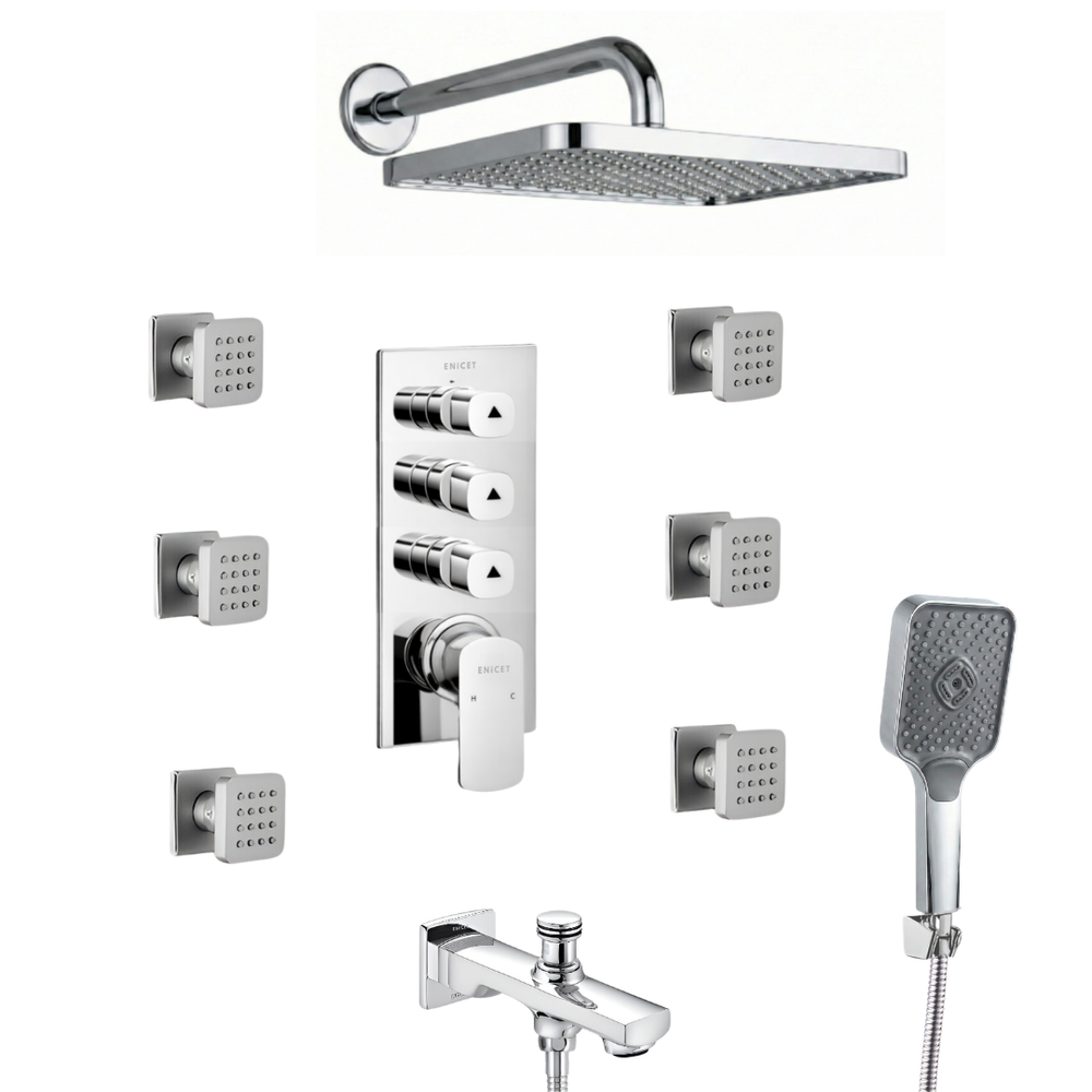 4 Outlet Body Jet Diverter Set - ENICET Brass Shower System - Enicet Bathware