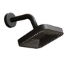 ABS OVERHEAD SHOWER SQURE SAFARI -6X6 SET MATTE BLACK - Enicet Bathware