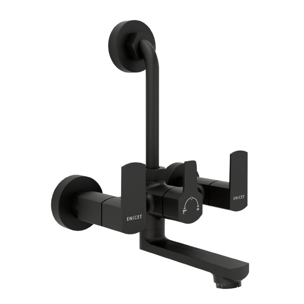 Enicet Wall Mixer with Diverter & - Matte Black - Enicet Bathware