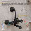 Matte Black Full Shower Set - ENICET Premium Brass Wall Mixer - Enicet Bathware