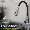 Enicet Flexible Neck Sink Tap for Kitchen, Wall Mount, Chrome Finish, 3 Flow Function, 360 Swinging Swivel Spout, Brass Build, Kitchen Sink Tap - Enicet Bathware