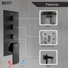 4 Outlet Body Jet Diverter Set - ENICET Matte Black Shower - Enicet Bathware