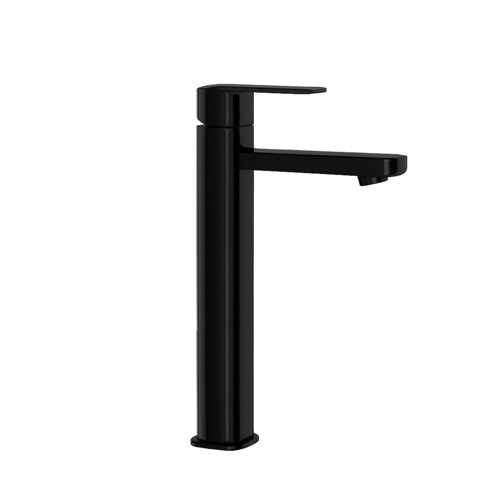 Black Basin Mixer Tap - ENICET 12 Inch Brass Single Lever - Enicet Bathware