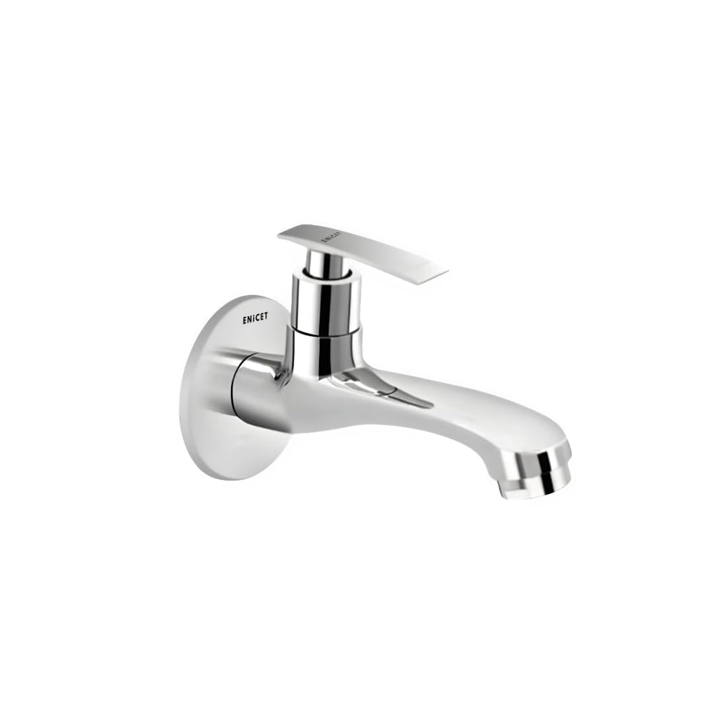 Brass Bib Cock Tap - ENICET Long Body Chrome Wall Mounted Faucet - Enicet Bathware
