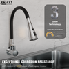Enicet Flexible Neck Sink Tap for Kitchen, Wall Mount, Chrome Finish, 3 Flow Function, 360 Swinging Swivel Spout, Brass Build, Kitchen Sink Tap - Enicet Bathware