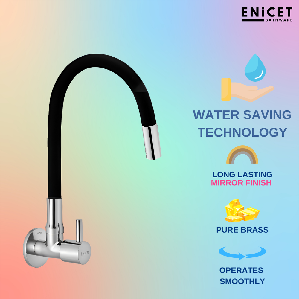 Flexible Kitchen Sink Faucet - ENICET 360° Swivel Brass Tap - Enicet Bathware