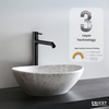 Black High Neck Pillar Tap - ENICET 12-Inch Matte Black Basin Faucet - Enicet Bathware
