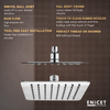 Ultra Slim Rain Shower - ENICET 6x6 Stainless Steel Shower Head - Enicet Bathware