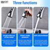 Enicet Flexible Neck Sink Tap for Kitchen, Wall Mount, Chrome Finish, 3 Flow Function, 360 Swinging Swivel Spout, Brass Build, Kitchen Sink Tap - Enicet Bathware