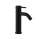 ENICET Brass Single Lever Basin Mixer with Connection Pipe, 6 Inch Made Black Finish Basin Mixer, Hot and Cold Water Mixer Tap, 7 Years Warranty, Bathroom Wash Basin Mixer Tap, Pillar Cock