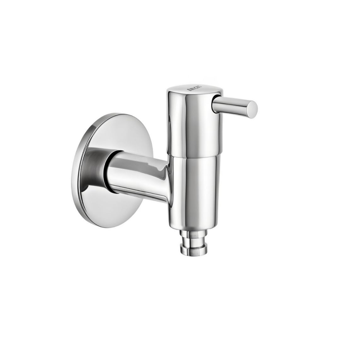 ENICET Washing Machine Tap with Wall Flange, Brass, 7 Years Warranty, Bib Cock for Bathroom, Washing Machine Tap (ABNS105)