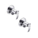 Brass Angle Valve with Flange - ENICET Pack of 2 for Bathroom