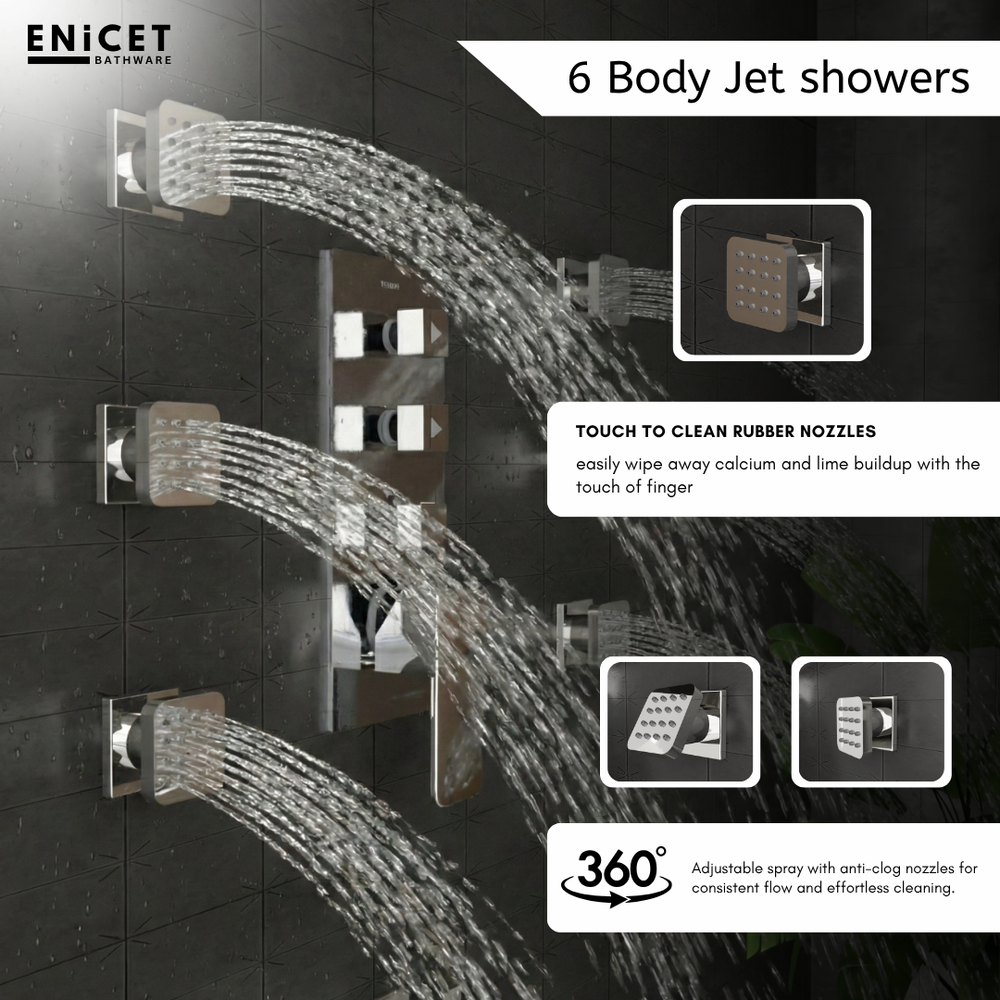 4 Outlet Body Jet Diverter Set - ENICET Brass Shower System - Enicet Bathware