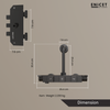 Matte Black Wall Mixer - ENICET Piano Aluminium Bathroom Tap - Enicet Bathware