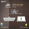 Ultra Slim Rain Shower - ENICET 6x6 Stainless Steel Shower Head - Enicet Bathware