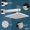 Enicet 6 Inch Rainfall Shower Head with Arm - Ultra Slim SS304 - Enicet Bathware