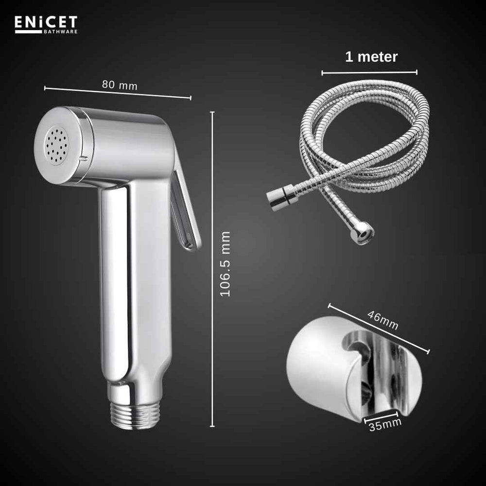 Health Faucet Gun for Toilet - ENICET ABS Chrome Jet Spray