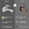 Brass Bib Cock Tap - ENICET Long Body Chrome Wall Mounted Faucet