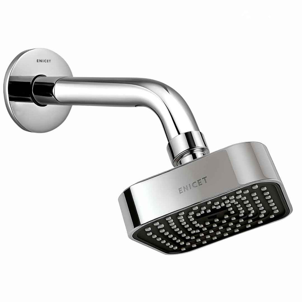 Black Overhead Rain Shower - ENICET 4 Inch Square ABS Head