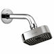 ENICET ABS Shower Head For Bathroom, 4 Inch Overhead Rain Shower, Soft Easy To Clean Rubber Nozzles, Without Arm, High Pressure Round Sawar, 1 Year Warranty (4 INCH SQUARE BLACK SET)