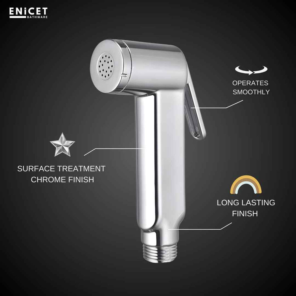 Health Faucet Gun for Toilet - ENICET ABS Chrome Jet Spray