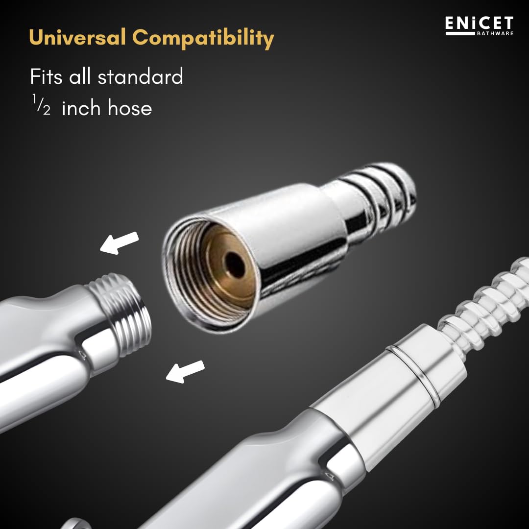 ENICET Health Faucet Gun, ABS, Chrome Finish, Jet Spray Gun, Bidet Spray for Toilet, Toilet Accessories, Hand Bidet, Flush Gun, Faucet for Toilet