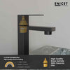 Matte Black Basin Tap - ENICET 6 Inch High Neck Pillar Cock