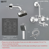 Wall Mixer with Overhead Shower - ENICET Premium Brass Set - Enicet Bathware