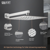 8 Inch Rainfall Shower Head - ENICET Slim SS304 Square Shower - Enicet Bathware