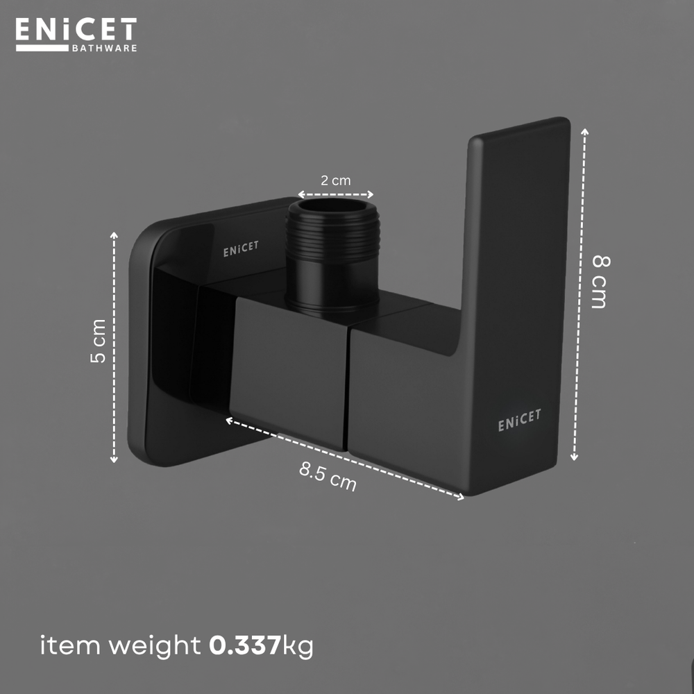 Brass Angle Valve with Wall Flange - ENICET Chrome Tap - Enicet Bathware
