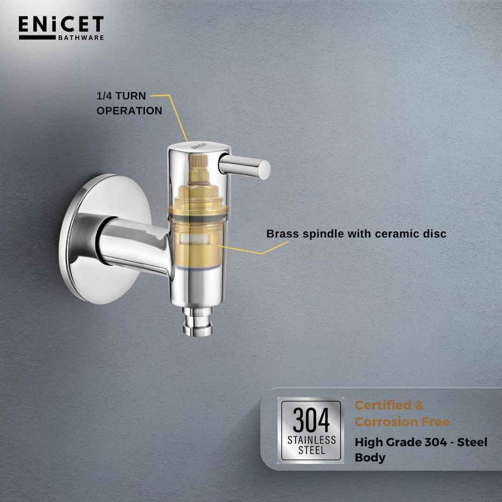 Washing Machine Tap for Bathroom - ENICET Brass Bib Cock