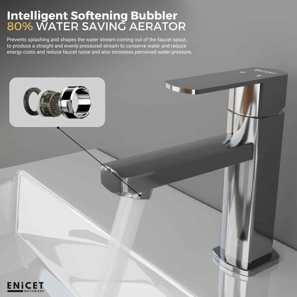 Brass Single Lever Basin Mixer - ENICET 6 Inch Tycoon Tap