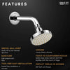 Round Rain Shower Head - ENICET 4 Inch Silver ABS Overhead Shower