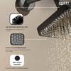 Wall Mixer with Shower Storage - ENICET Matte Black Piano Set - Enicet Bathware