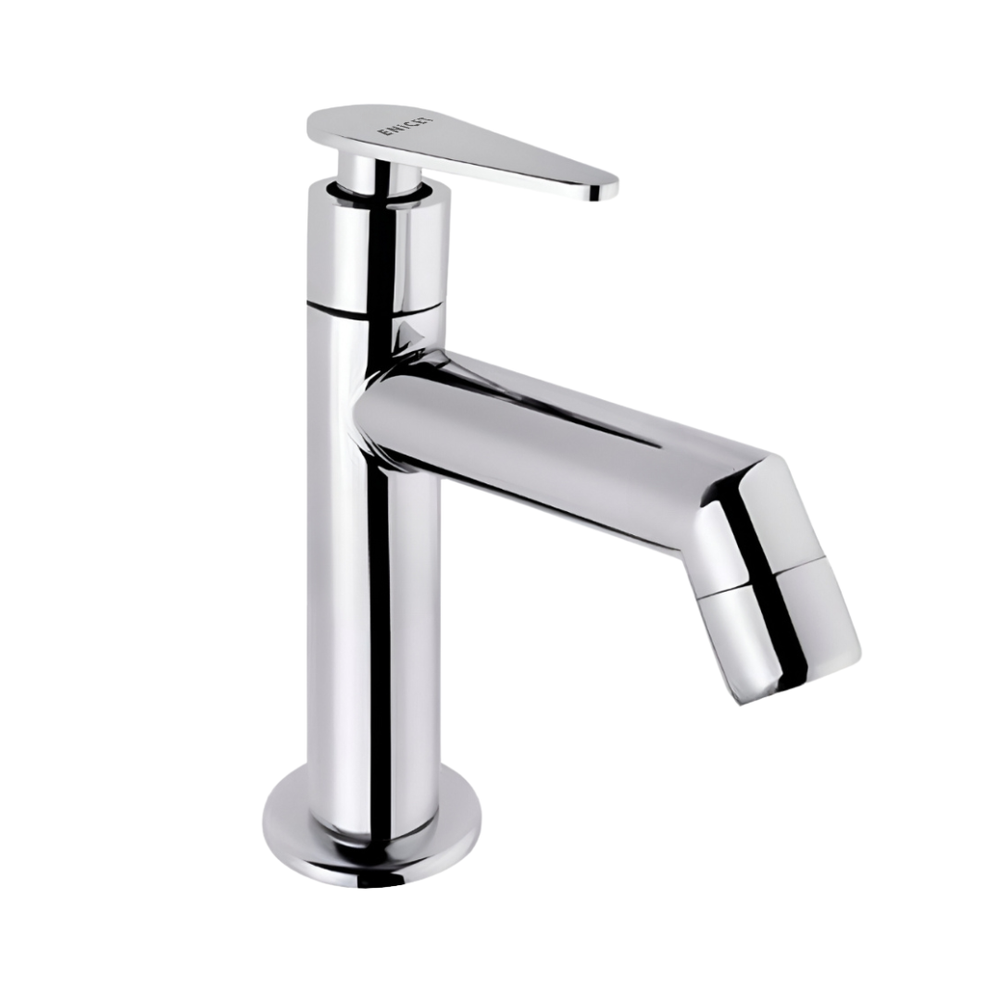 Stainless Steel Pillar Cock - ENICET Chrome Finish Basin Tap - Enicet Bathware