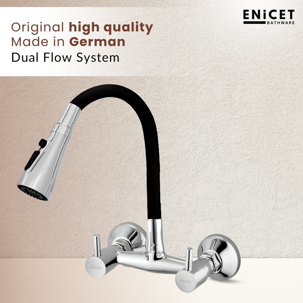 Flexible Kitchen Sink Mixer - ENICET 3-Flow Brass Tap - Enicet Bathware