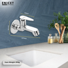 Brass Bib Cock with Wall Flange - ENICET Rust-Resistant Chrome Tap - Enicet Bathware