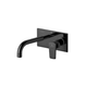 Concealed Sink Cock High Flow Matte Black | Wall Mounted Basin Mixer with Exposed Parts & Body